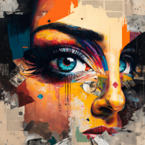 Tableau décoratif Portrait Artistique Essence Captivante – Image 2